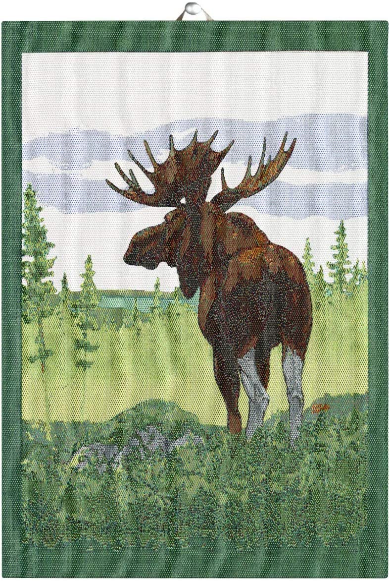 Ekelund - Moose in Forest - Cotton Kitchen Towel