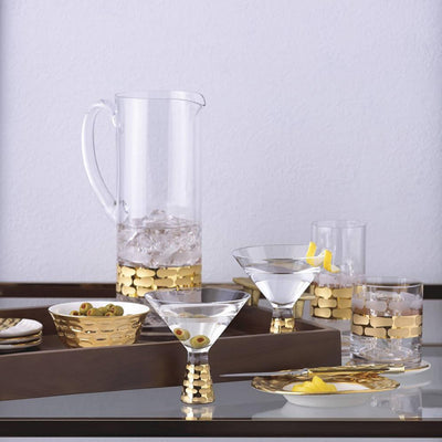 Michael Wainwright Truro Gold Martini Glasses Set of 2, 5-Inch