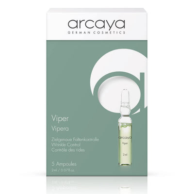 Arcaya Professional Skincare VIPER Wrinkle Control for Firming, Smoothing, and Targeting Fine Lines - 5 ampoules of 2ml | .07 fl oz