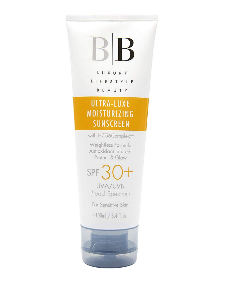 BB Lifestyle Ultra-Luxe Moisturizing Sunscreen SPF 30+ Fragrance Free, Broad-Spectrum 3.4 oz