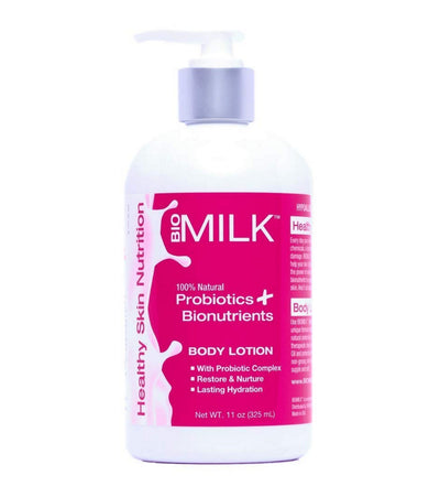 BIOMILK Probiotic Skincare Restore & Nurture Body Lotion, 100% Natural Probiotics and Superfoods for Healthy Skin Nutrition, 11oz.