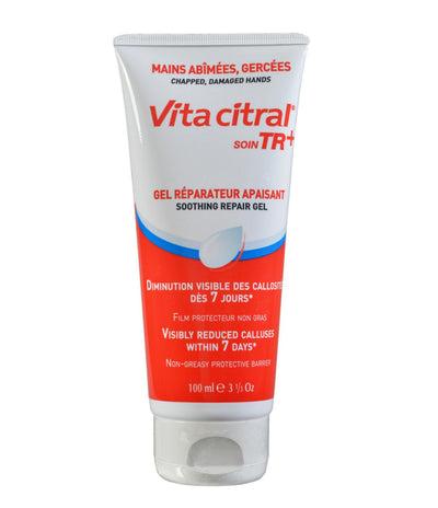 Vita Citral Soin TR+ Soothing Repair Gel - Intense Soothing and Softening Gel for Hands. Take Care of Damaged or Chapped Hands, Reduce Calluses, Helps Repair Skin, Protects and Cleanses (100ml)
