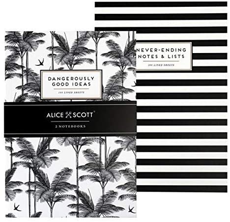 Alice Scott A5 Exercise Books - Set of Two - Dangerously Good Ideas ,ASGT003