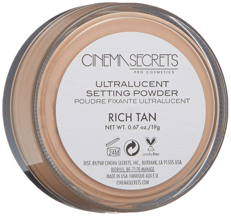 Cinema Secrets Pro Cosmetics Ultralucent Setting Powder Rich Tan