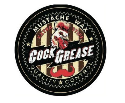 COCK GREASE (Mustache Wax) XXTRA Stiff "Keep Your Mustache Twisted and Where You Want It" - .5 oz/15g