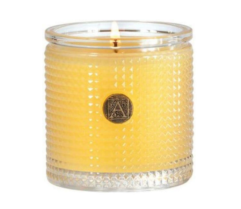 Aromatique, Agave Pineapple Textured Glass Candle, 6 Ounces