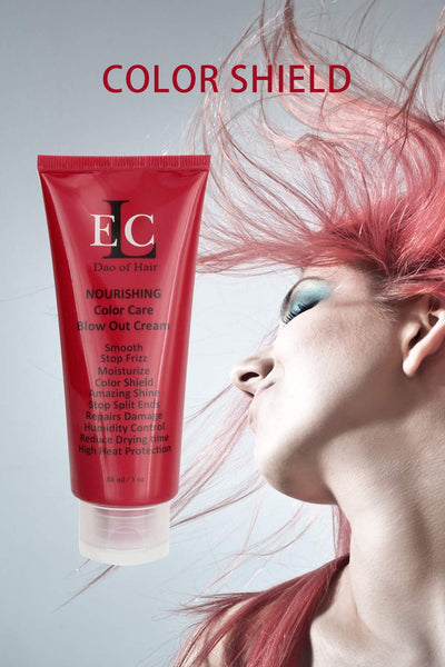 ELC RD Nourishing Color Care Blow Out Cream 3 oz - Smooths, Blocks Humidity & Frizz. Heat & Moisturizes, Strengthens. Prevent Split Ends, Brilliant Shine. Reduces Drying time. Med to Coarse Hair.
