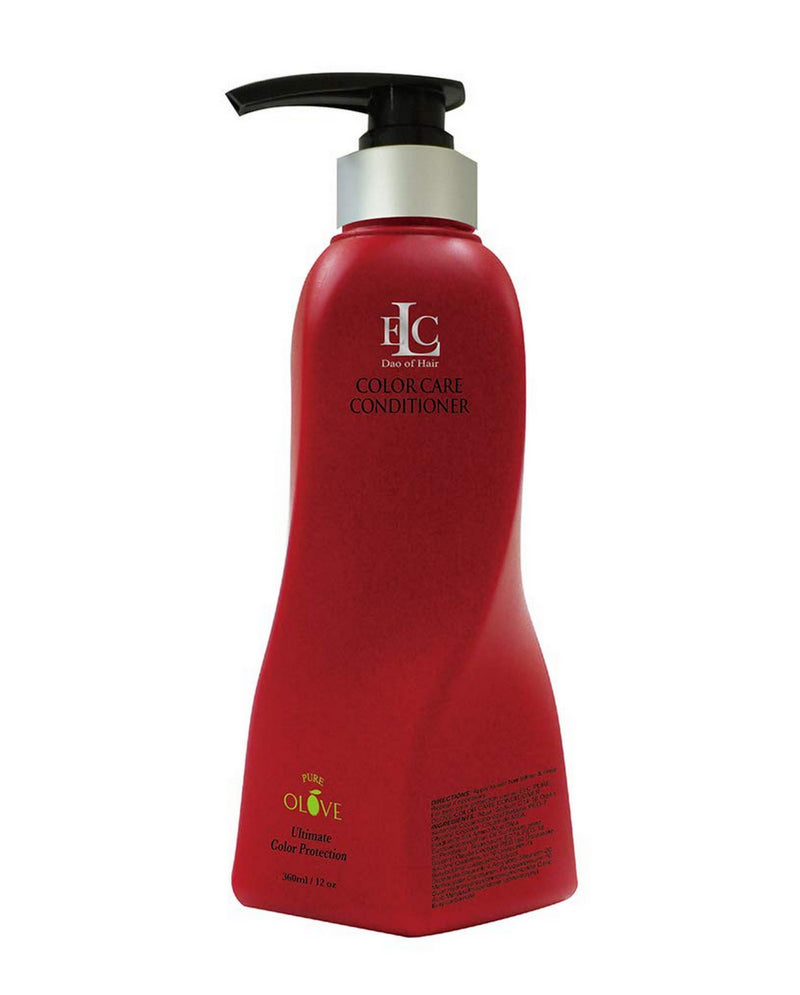 ELC Pure Olove Color Care Conditioner - For Color Treated Hair - Gentle Cleansing Conditioner for Colored Hair - Organic Olive Oil - For Fine, Medium and Coarse Hair - 12oz.