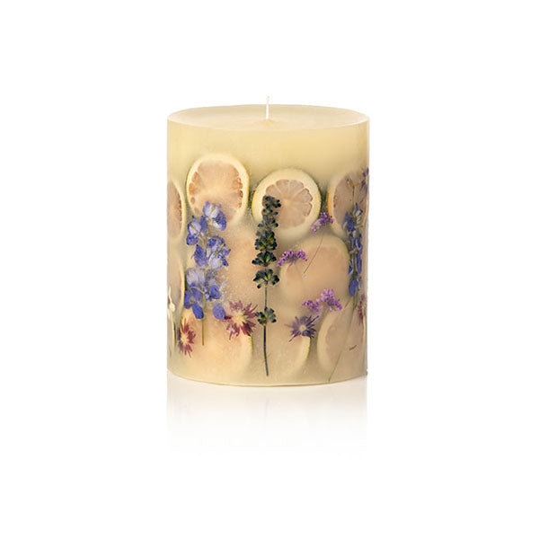 Rosy Rings Small Round Botanical Candle - Roman Lavender