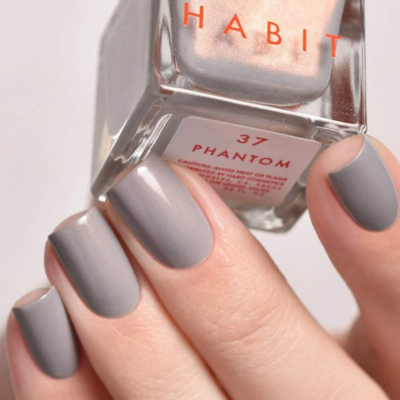Habit Cosmetics Nail Polish - Phantom - Grey Shimmer - Non Toxic