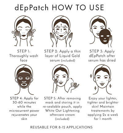 dEp Patch Full Face Reusable Micro-Current Mask