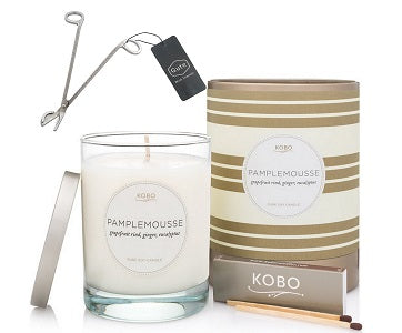 Kobo Candles PampleMousse Soy Candle & Gute Wick Cutter (2 Piece Bundle)