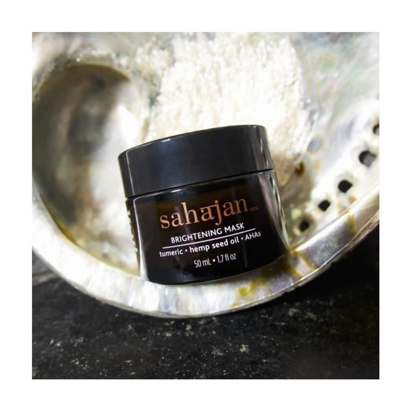 Sahajan the Science of Intuition Brightening Face Mask with Tumeric and Hemp Seed Oil 50ml 1.7 fl oz