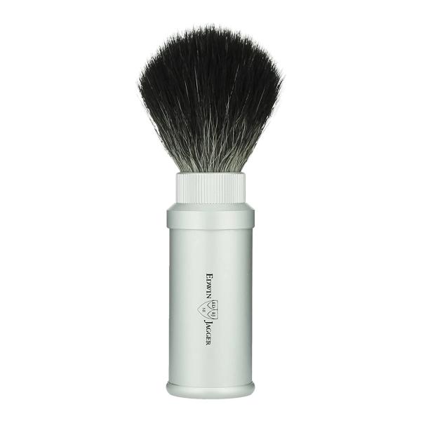 Edwin Jagger Silver Sythetic Travel Shave Brush