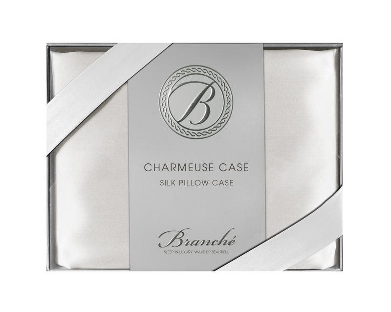 Branché Charmeuse Case, Queen/Standard, White